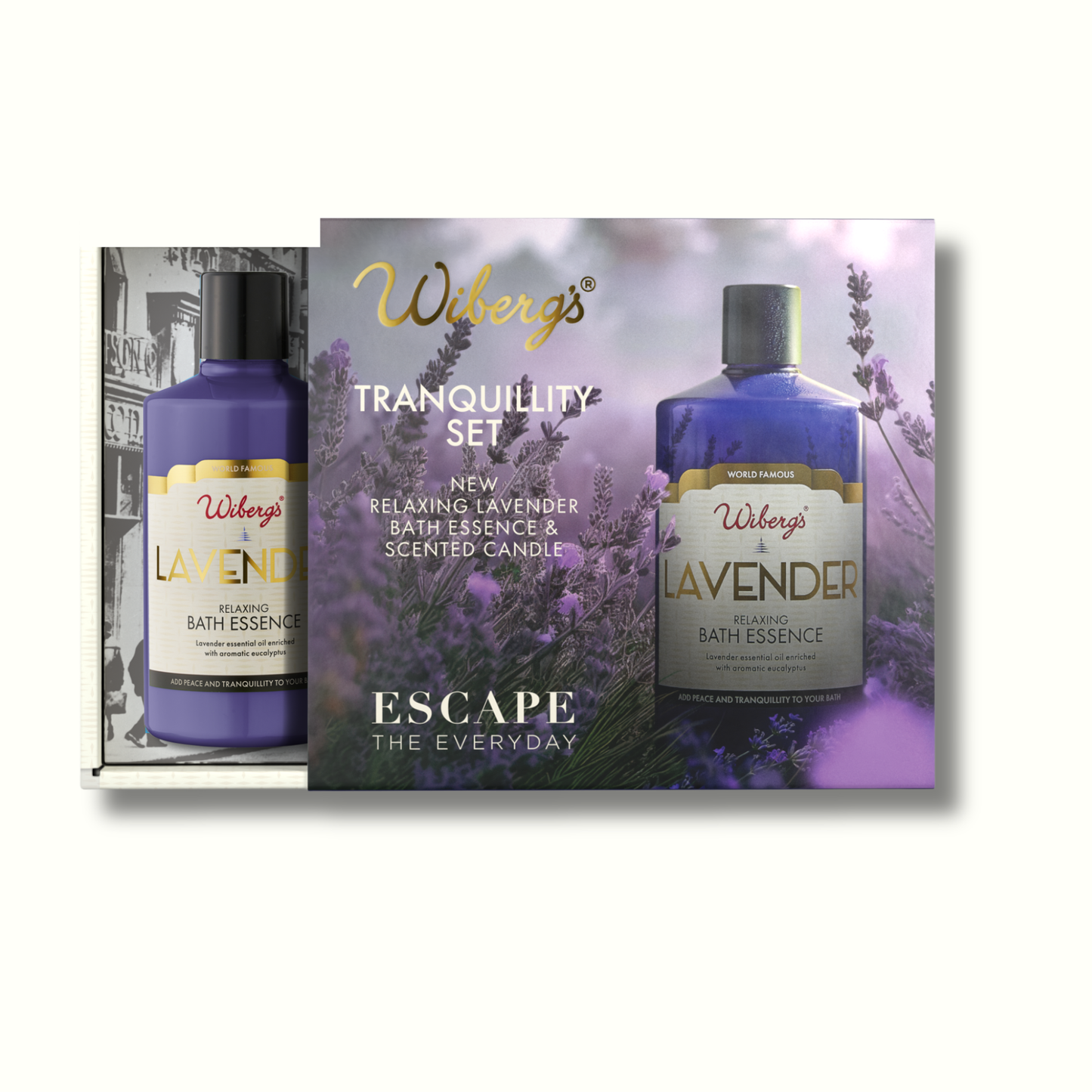 Tranquility Set – Lavender Bath Essence & Candle - Wibergs