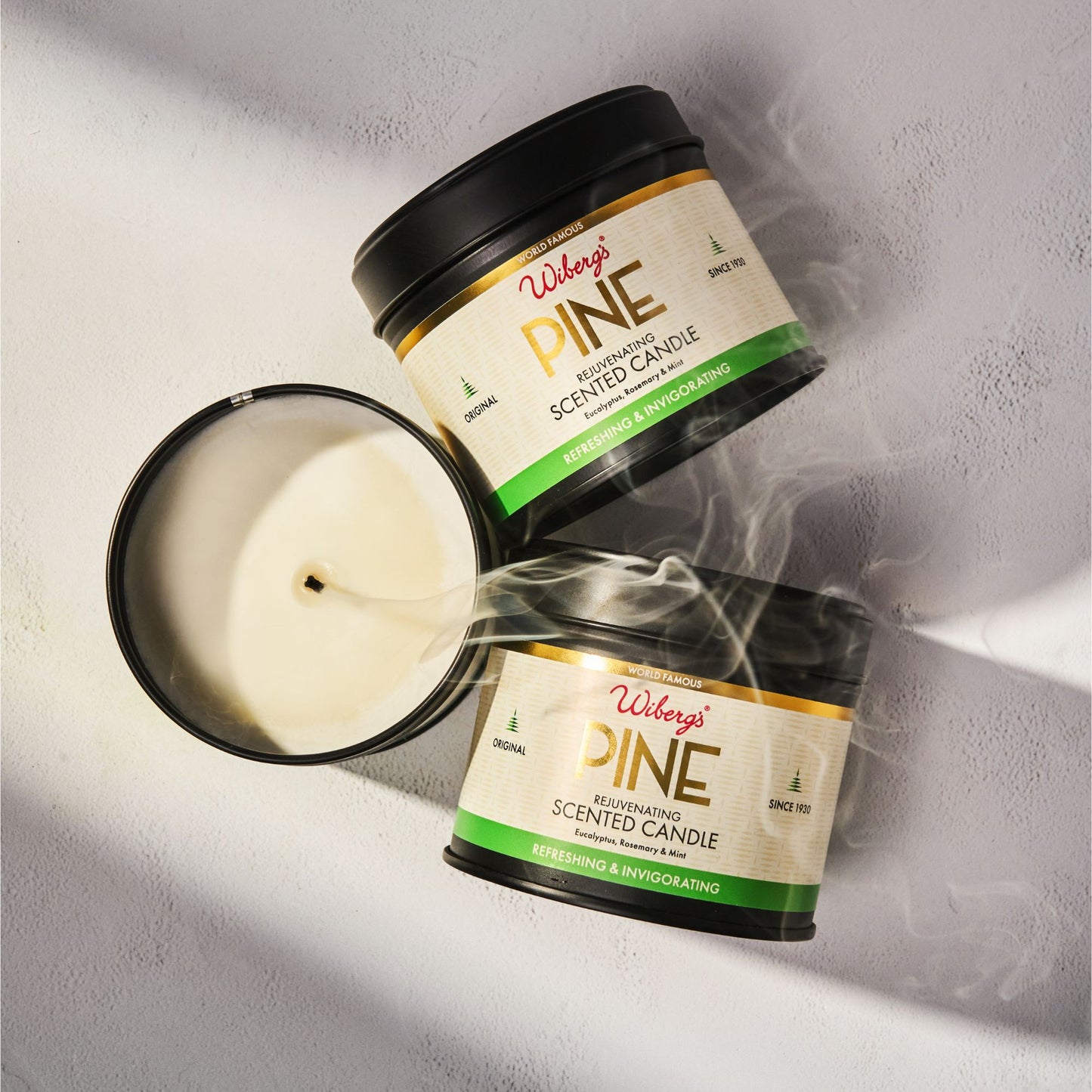 Invigorating Set – Pine Bath Essence & Candle - Wibergs