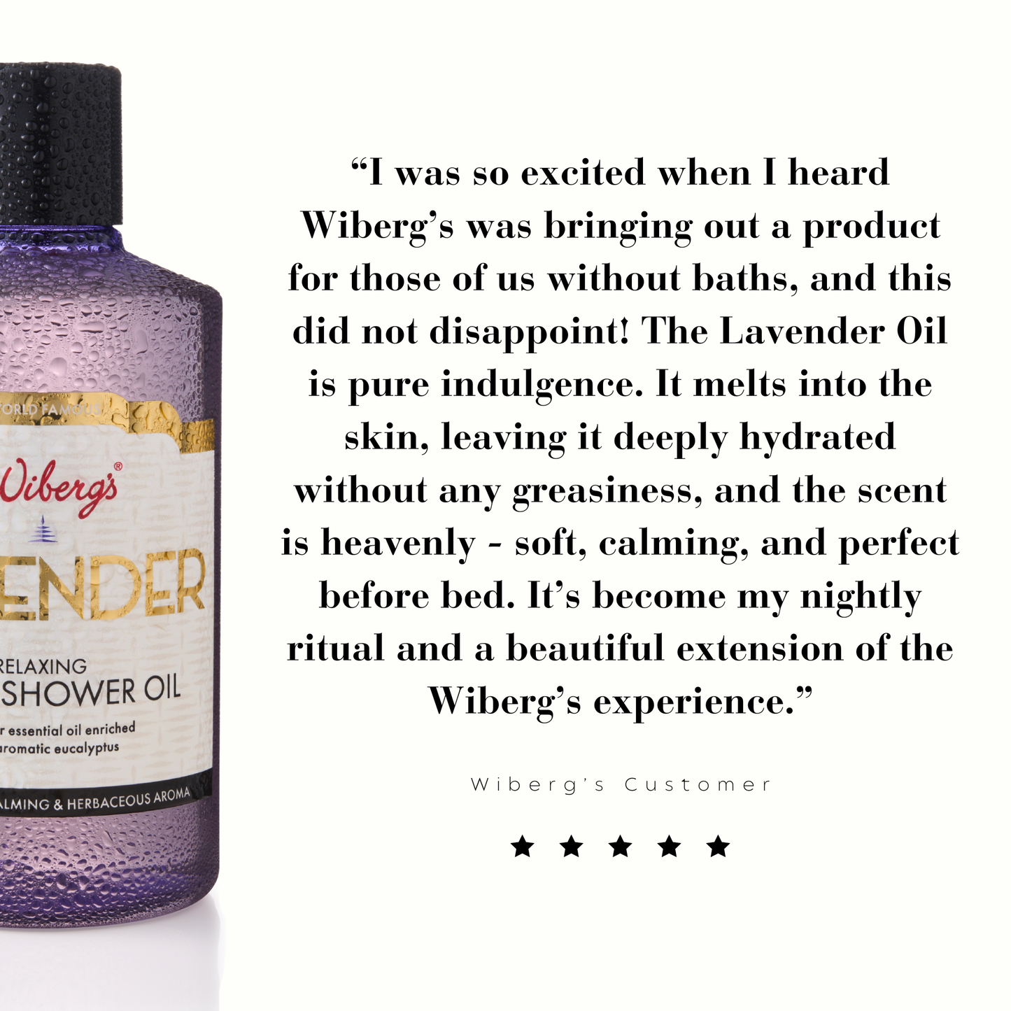 Wiberg’s Lavender Bath & Shower Oil - Wibergs