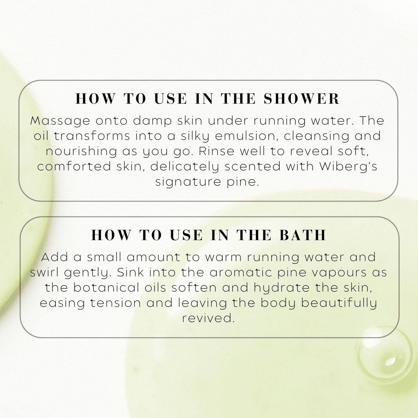 Wiberg’s Pine Rejuvenating Bath & Shower Oil - Wibergs