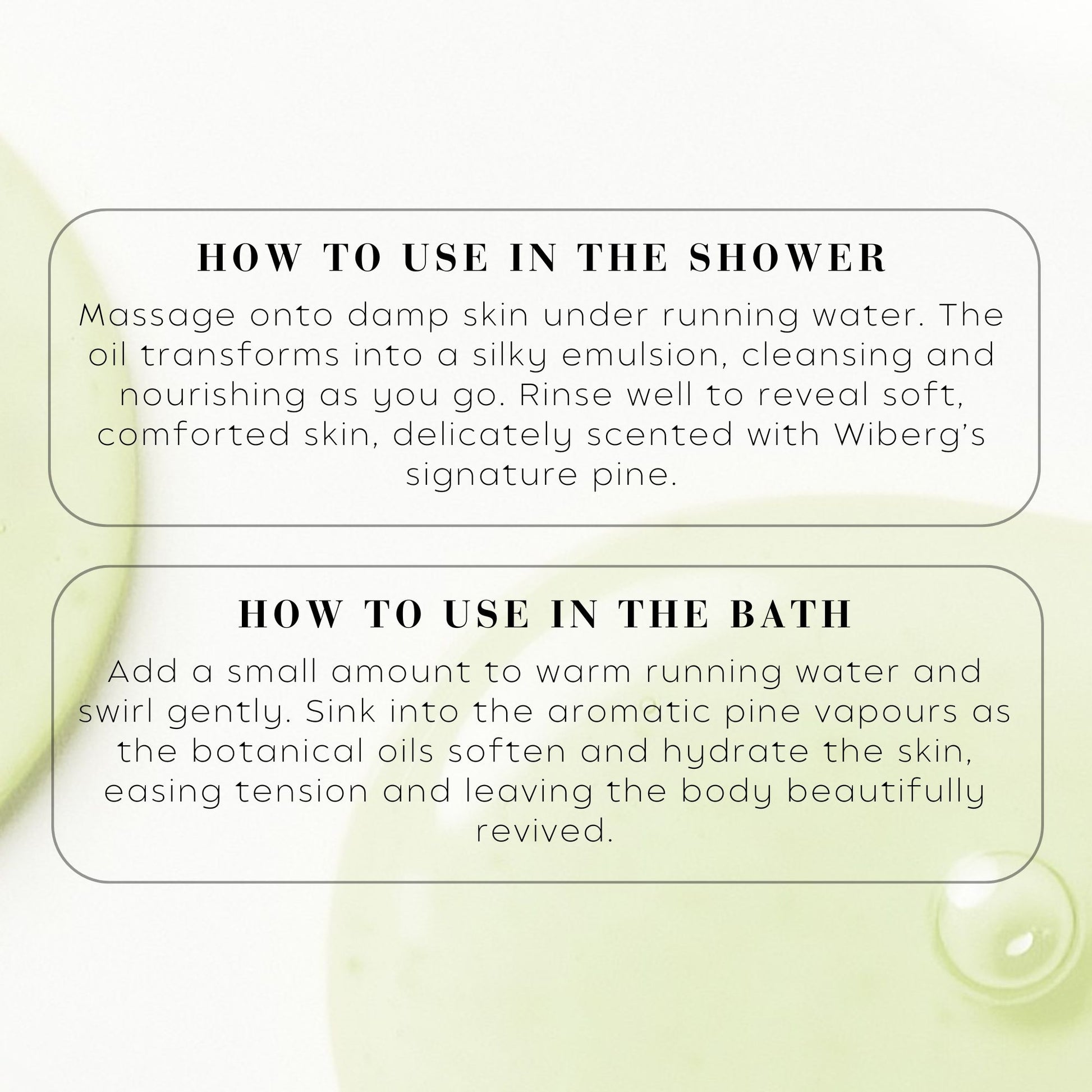 Wiberg’s Pine Rejuvenating Bath & Shower Oil - Wibergs