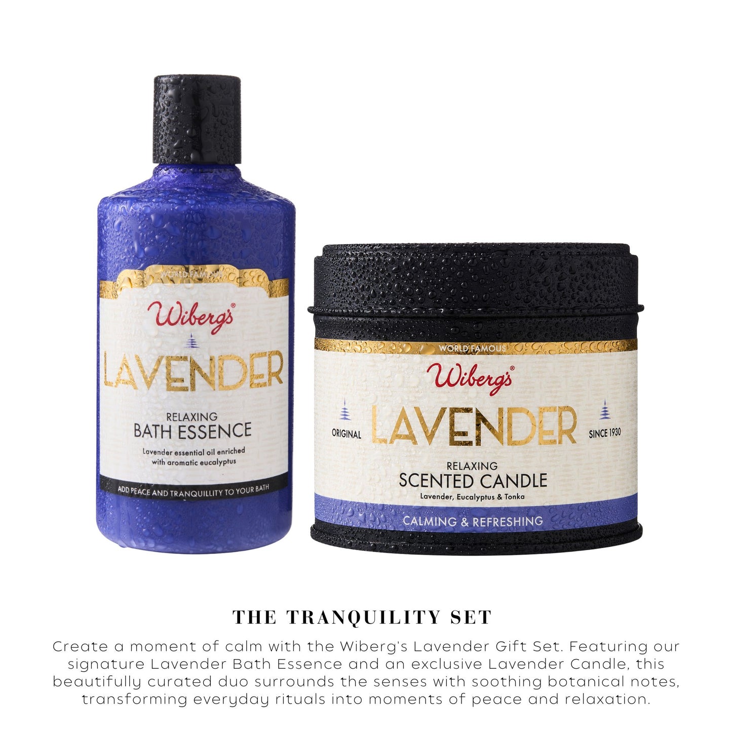 Tranquility Set – Lavender Bath Essence & Candle