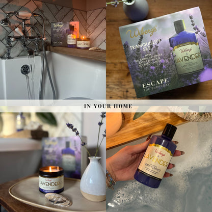 Tranquility Set – Lavender Bath Essence & Candle