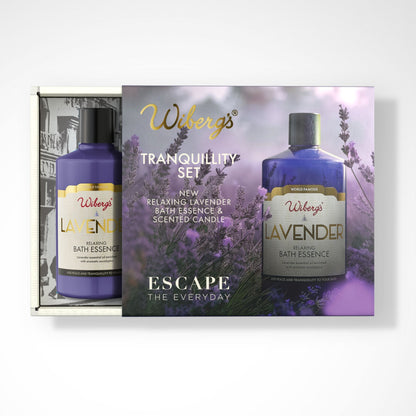 Tranquility Set – Lavender Bath Essence & Candle