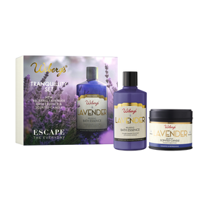 Tranquility Set – Lavender Bath Essence & Candle