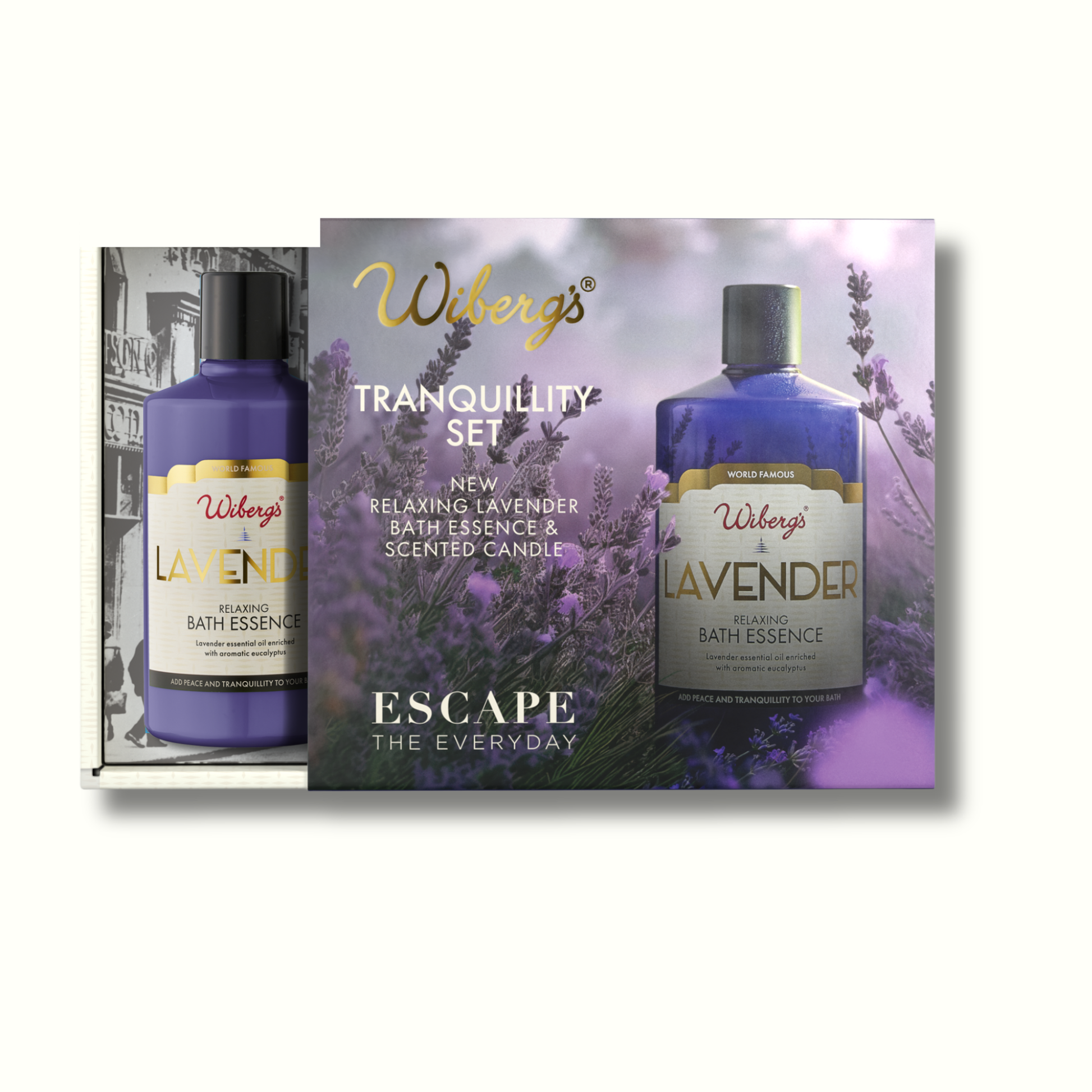 Tranquility Set – Lavender Bath Essence & Candle - Wibergs