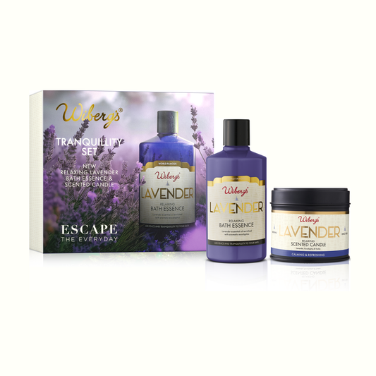 Tranquility Set – Lavender Bath Essence & Candle - Wibergs