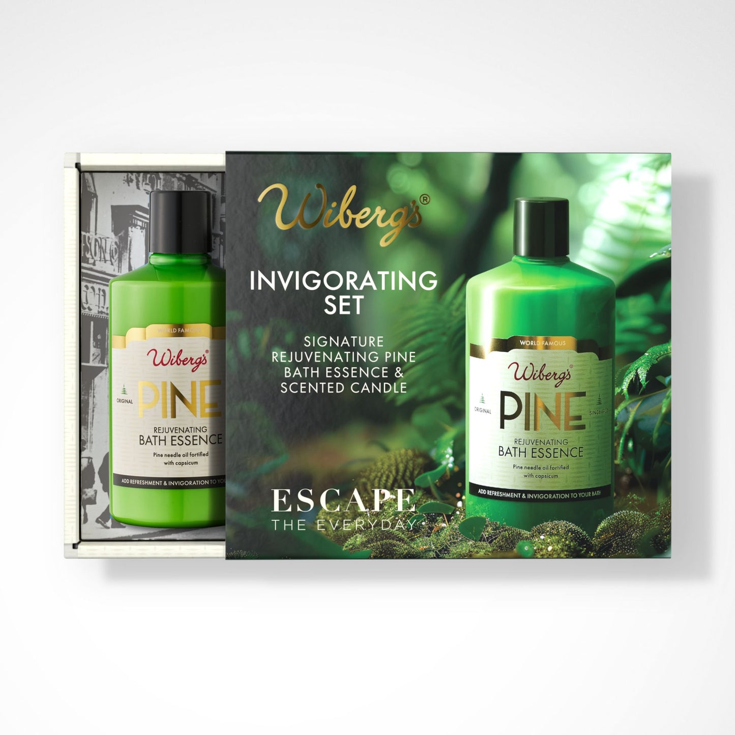 Invigorating Set – Pine Bath Essence & Candle